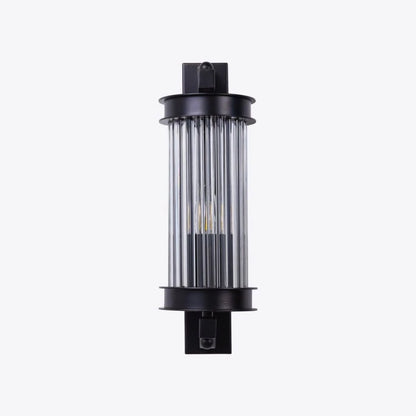 Elon Vintage Ribbed Glass Bathroom Wall Light