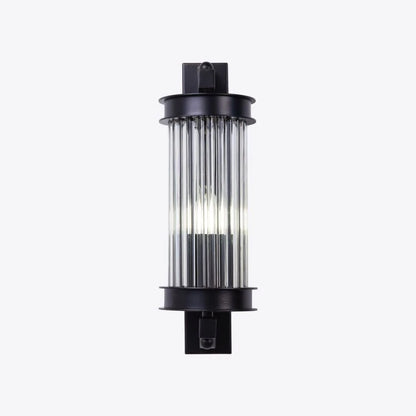 Elon Vintage Ribbed Glass Bathroom Wall Light