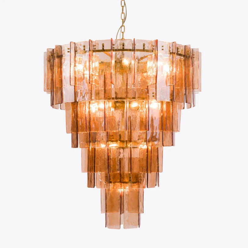 Berlin Glass Spiral Chandelier