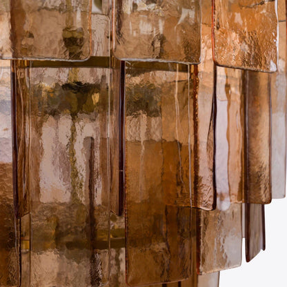 Berlin Glass Spiral Chandelier