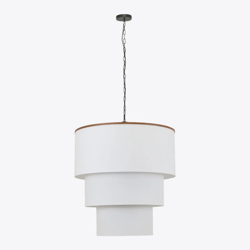 Willow White Fabric Pendant