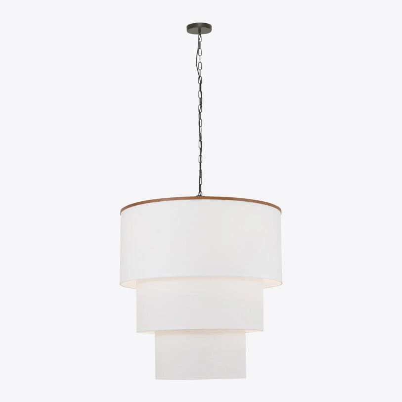 Willow White Fabric Pendant