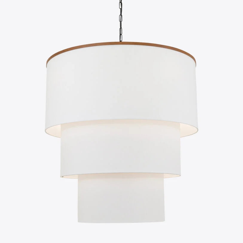 Willow White Fabric Pendant