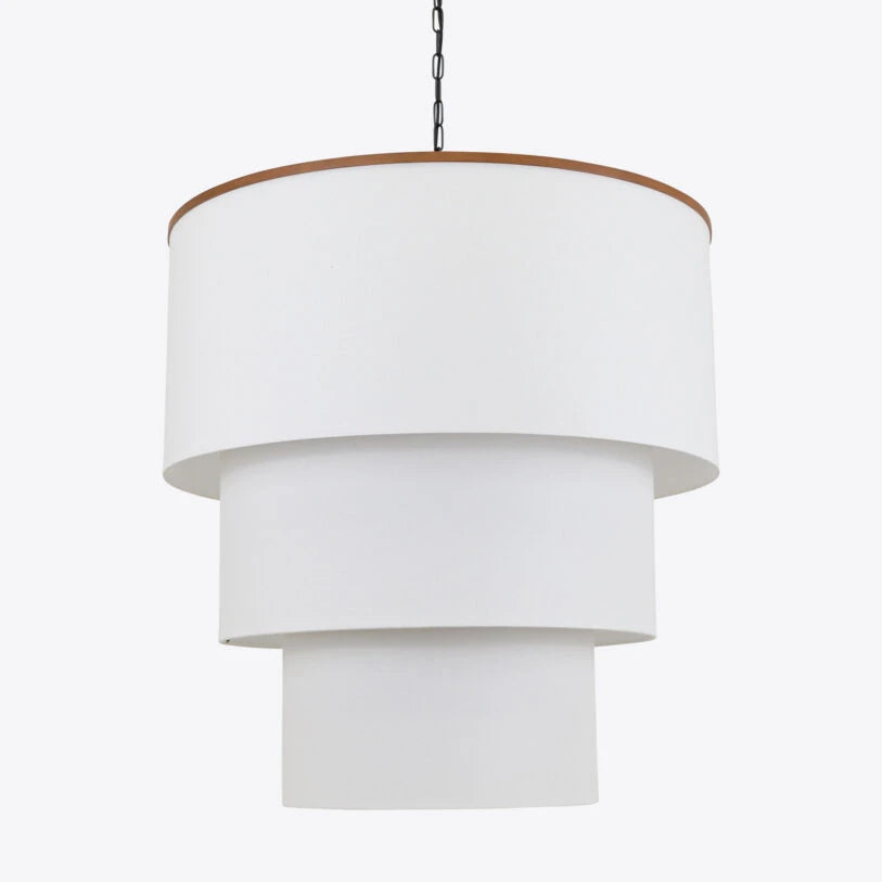 Willow White Fabric Pendant