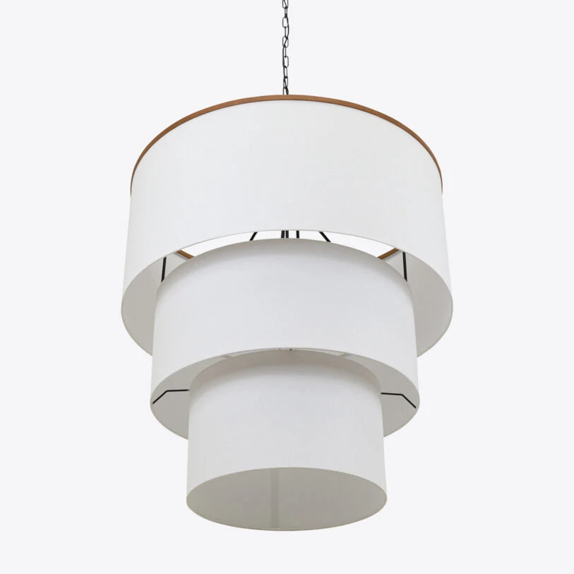 Willow White Fabric Pendant