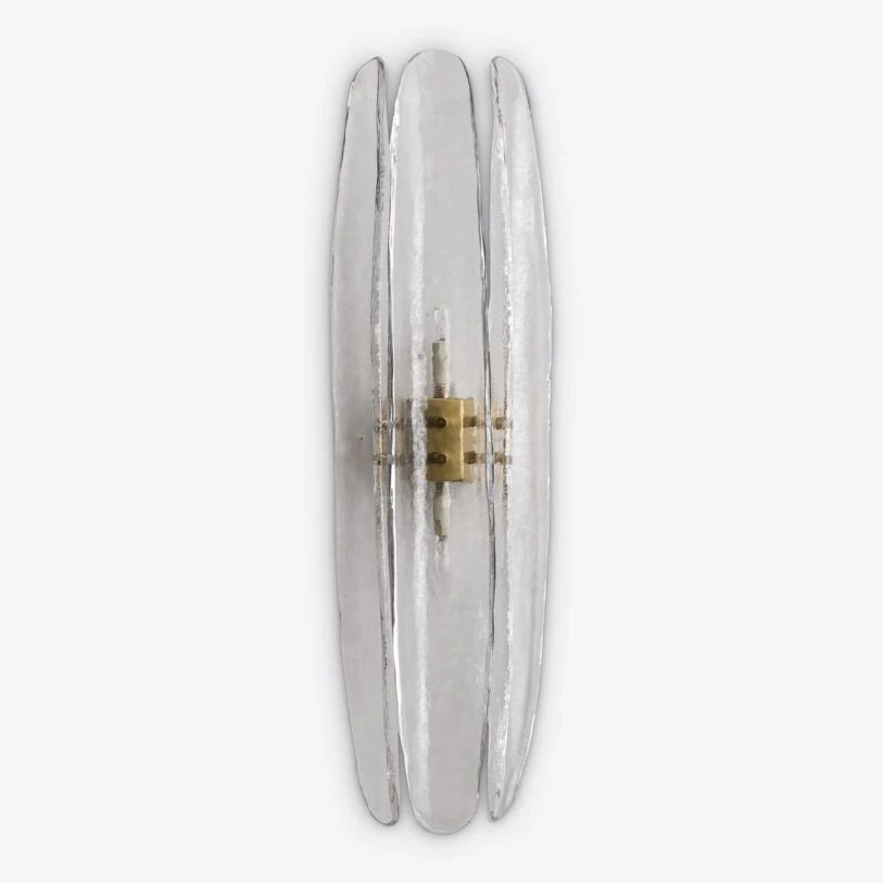 Dahlia Curved Glass Wall Light