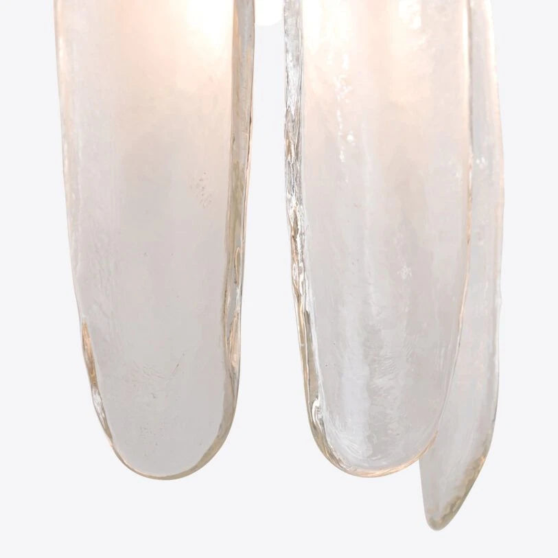 Dahlia Curved Glass Wall Light