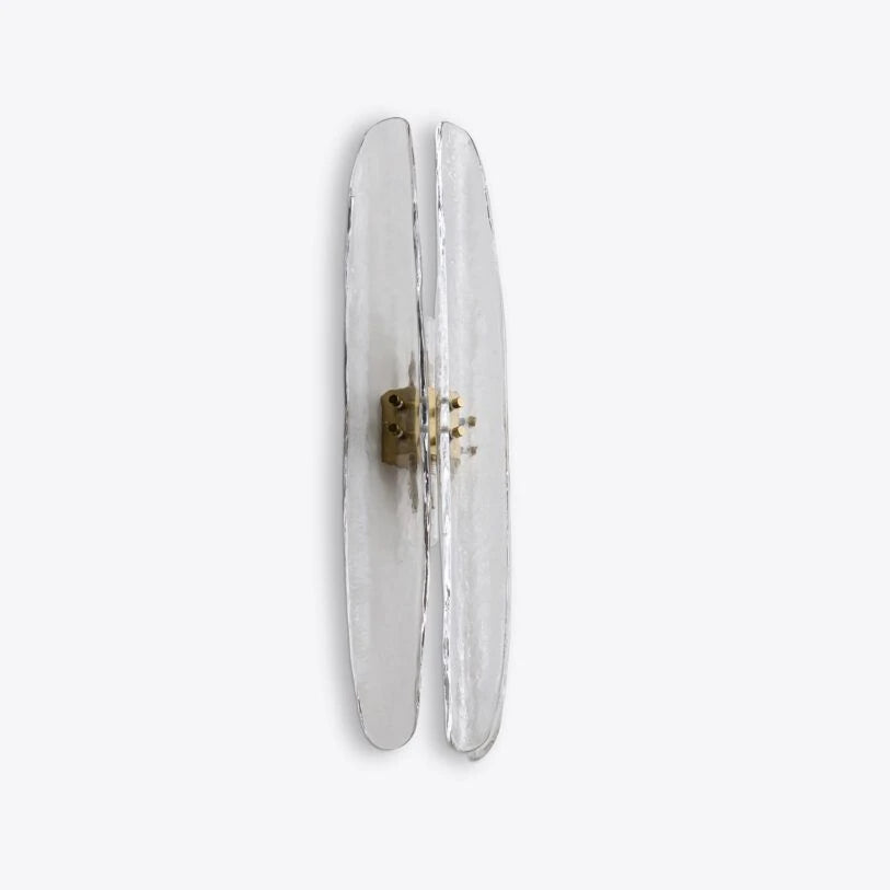 Dahlia Curved Glass Wall Light