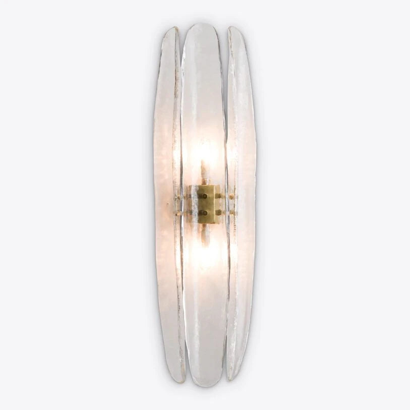 Dahlia Curved Glass Wall Light