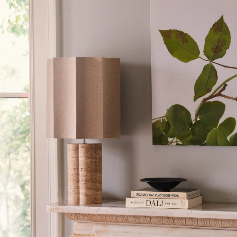 Basque Table Lamp with Fabric Shade