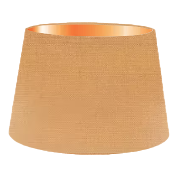 Peach Silk French Drum Lampshade