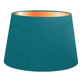 Peacock Cotton French Drum Lampshade