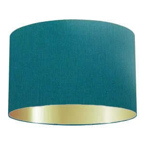 Peacock Cotton Drum Lampshade