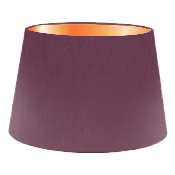 Plum Silk French Drum Lampshade