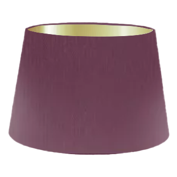 Plum Silk French Drum Lampshade