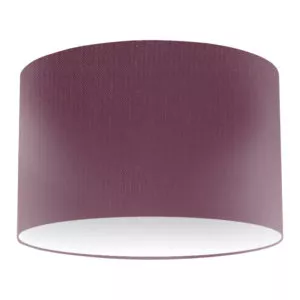 Plum Silk Drum Lampshade