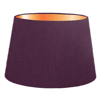 Purple Cotton French Drum Lampshade