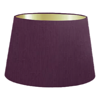 Purple Cotton French Drum Lampshade