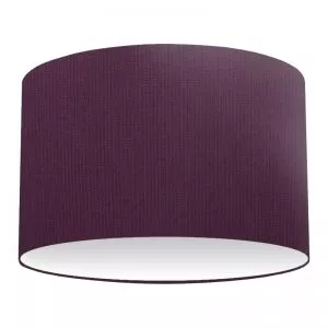 Purple Cotton Drum Lampshade