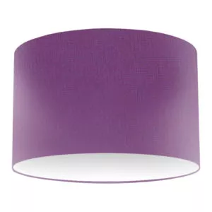 Purple Silk Drum Lampshade