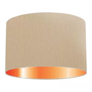 Putty Cotton Drum Lampshade