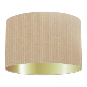 Putty Cotton Drum Lampshade