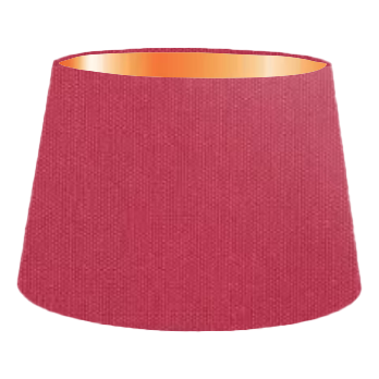 Raspberry Cotton French Drum Lampshade