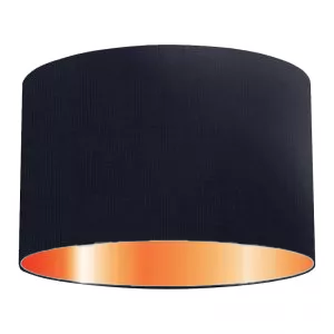 Royal Blue Cotton Drum Lampshade