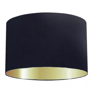 Royal Blue Cotton Drum Lampshade