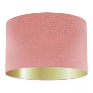 Salmon Silk Drum Lampshade