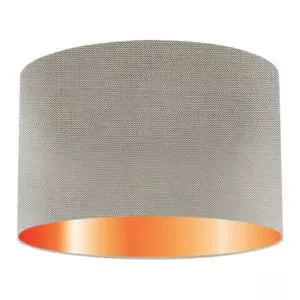 Silver Birch Silk Drum Lampshade