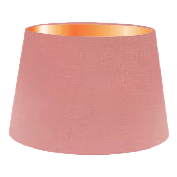 Salmon Silk French Drum Lampshade