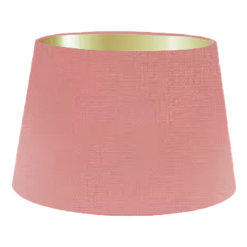 Salmon Silk French Drum Lampshade