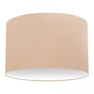 Salmon Cotton Drum Lampshade