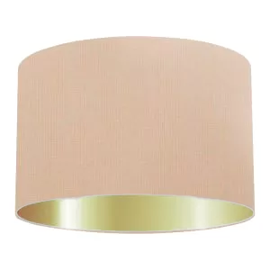 Salmon Cotton Drum Lampshade