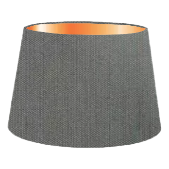 Silver Grey Cotton French Drum Lampshade