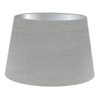 Silver Silk French Drum Lampshade