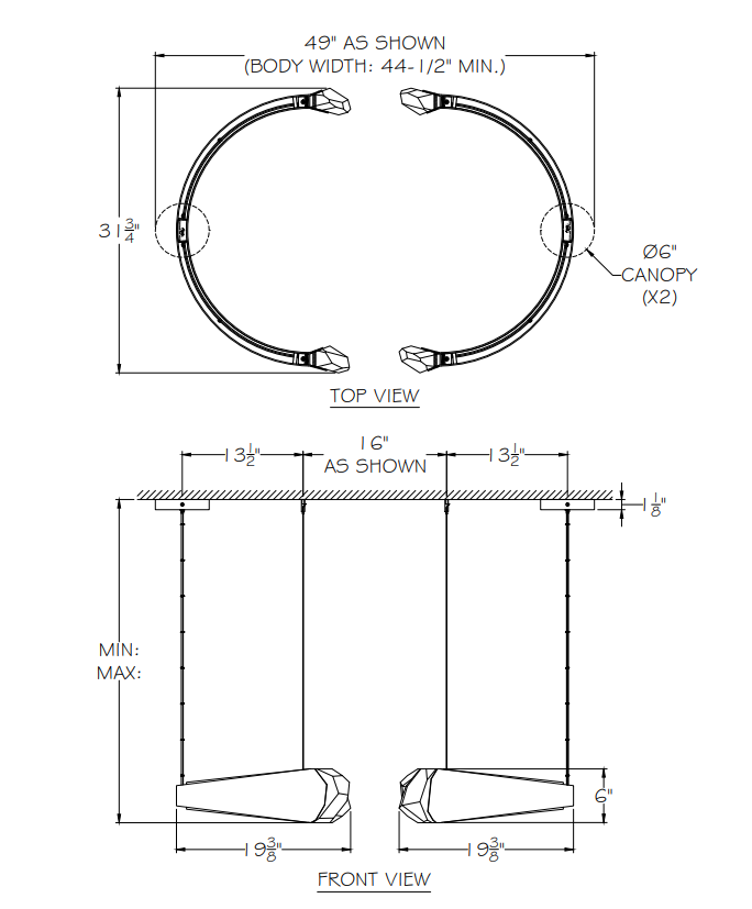 Strata Round Pendant