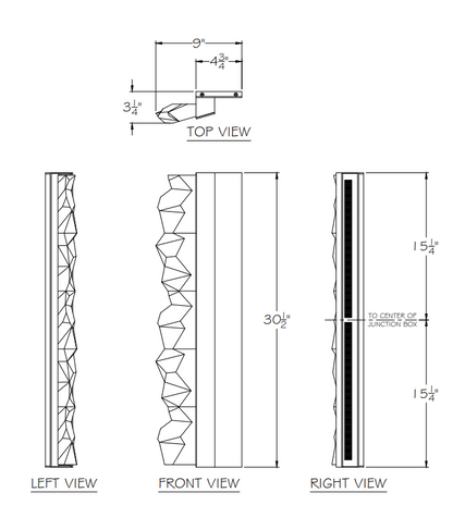 Strata Small Linear Wall Light