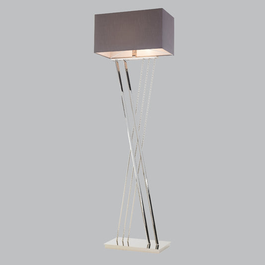 Suki Polished Nickel Floor Lamp