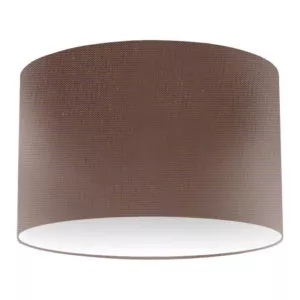 Taupe Silk Drum Lampshade