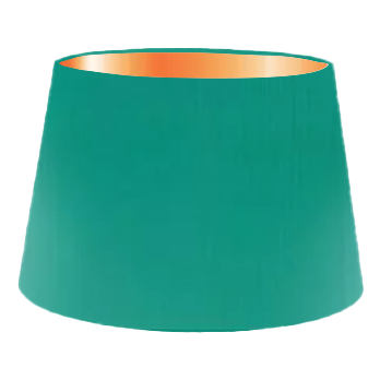 Teal Silk French Drum Lampshade