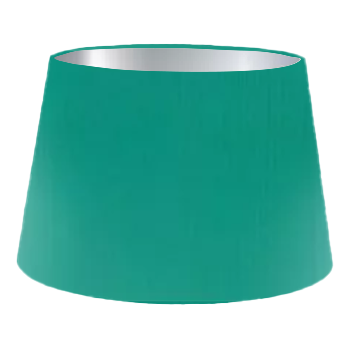 Teal Silk French Drum Lampshade