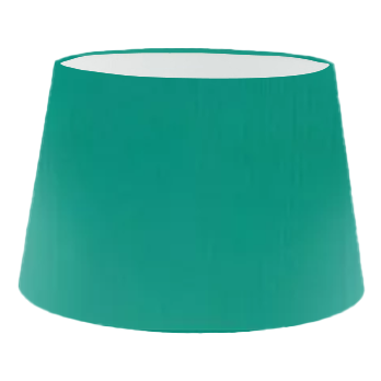 Teal Silk French Drum Lampshade