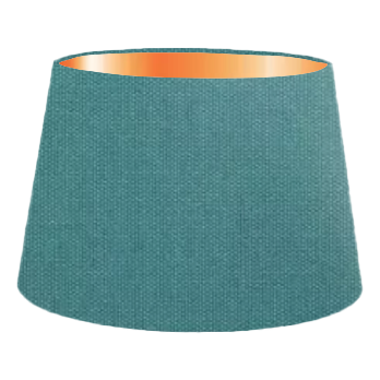 Turquoise Cotton French Drum Lampshade