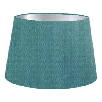 Turquoise Cotton French Drum Lampshade