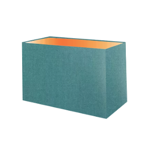 Turquoise Cotton Rectangle Lampshade