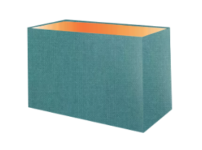 Turquoise Cotton Rectangle Lampshade