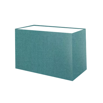 Turquoise Cotton Rectangle Lampshade