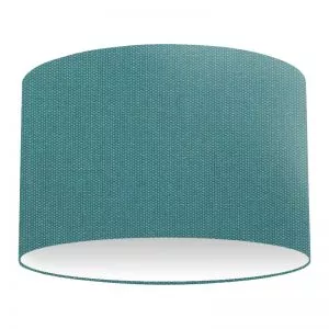 Turquoise Cotton Drum Lampshade